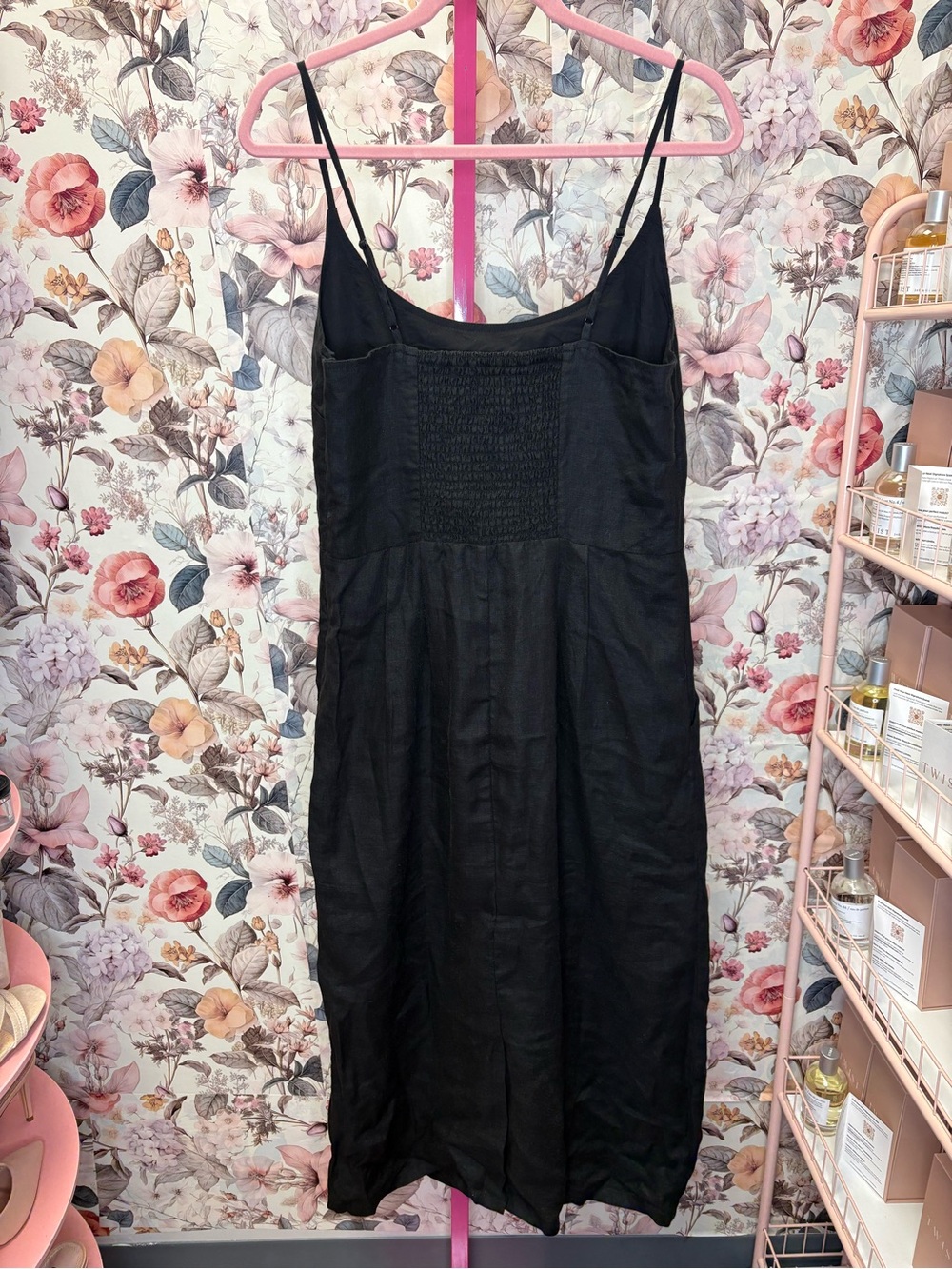 Quince 100% European Linen Scoop Neck Midi Dress - Picture 5 of 5
